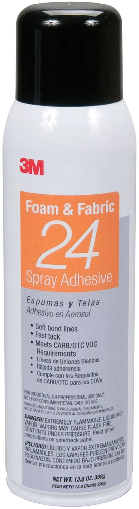 3M Foam & Fabric 24 Spray Adhesive Orange 20 fl oz can