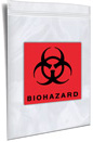 2 Wall NO BACK FLAP Reclosable Printed 2 color Black and Red Biohazard 2 Wall NO BACK FLAP Reclosable Printed 2 color Black and Red Biohazard