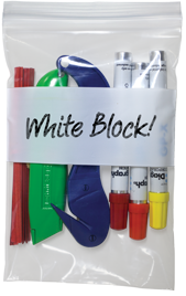 Reclosable White Block Bags Flat Poly Ziplock White Block Bags Reclosable