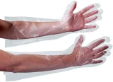 Elbow Length Clear Poly Food Service Gloves