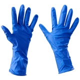Blue Extended cuffs Latex Gloves 12 mil - X Large