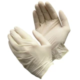 White Powdered Latex Gloves 5 mil - Large