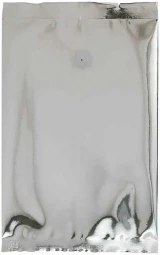 Silver 16 oz. Flat Pouch with Valve with PET VMPET LLDPE