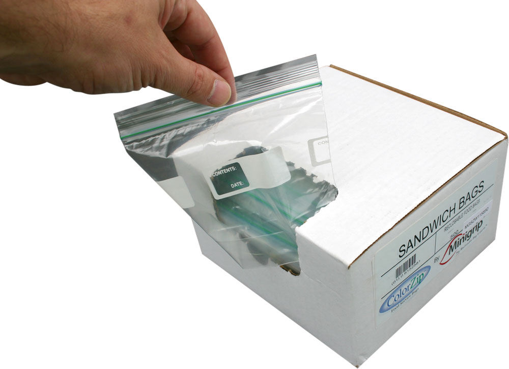 Sandwich Size Reclosable Food Storage Bags How The 6 1 2 X 5 7 8 Sandwich Minigrip Reclosable Bag Case Dispenses