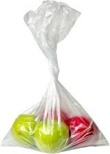 12 x 17 0.5 Mil Plastic Produce Bags on Roll Red and Green Apples