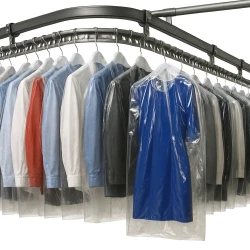21" x 4" x 38 Clear Dry Cleaning Bags