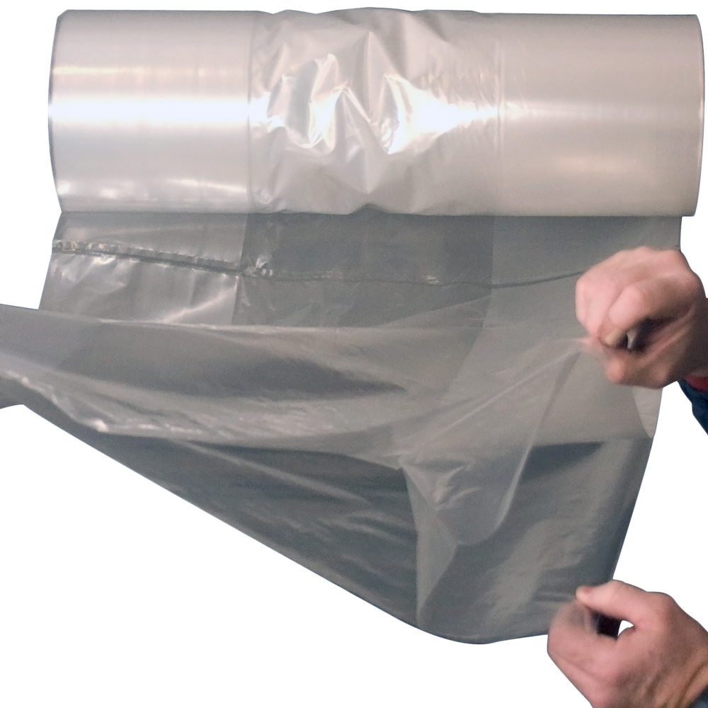 8" x 4" x 18" 3 mil Gusseted Bags on Roll