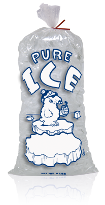 ice bags ties twist plain bag plastic