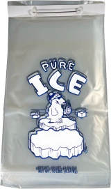 10 lb Ice Bags On 6 inch Metal Wickets