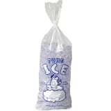 Ice in 20 lb Ice Bag with Plastic Wicket PURE ICE