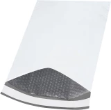 White 12.5x19 bubble lined poly mailers 25 per Case