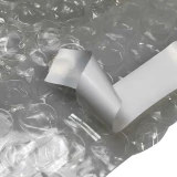 7 x 8.5 Peel-n-Seal Bubble Wrap Bags with Released tape in a curl