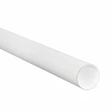 White 3x18 round mailing tubes