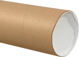 6x36 Heavy Duty Cardboard Mailing Tubes with End Caps