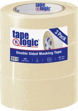 2 inch x 36 yds Double Sided Masking Tape - 3/Pack