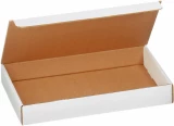 White 14.125x8.75x2 corrugated literature mailer