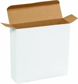 7 1/4 x 2 x 7 1/4 White Reverse Tuck Folding Cartons