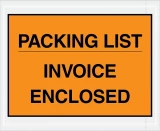 7x10 Full Face Packing List Invoice Enclosed Envelopes