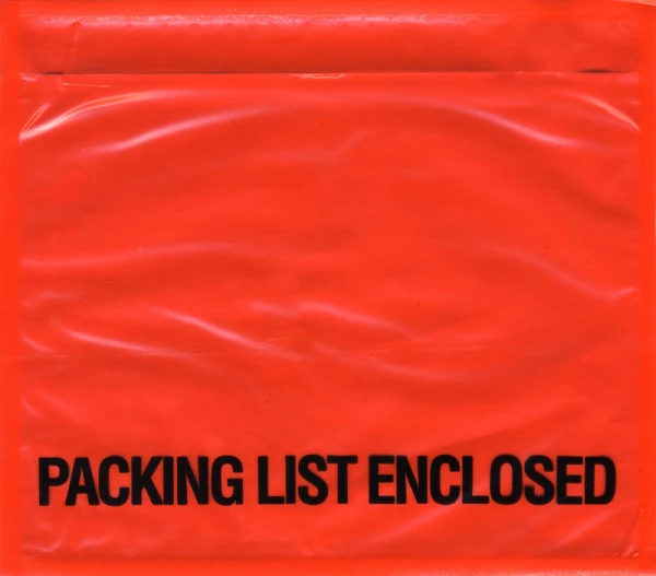 7x6 Packing List Envelope PACKING LIST ENCLOSED Bottom Printed Top Loading