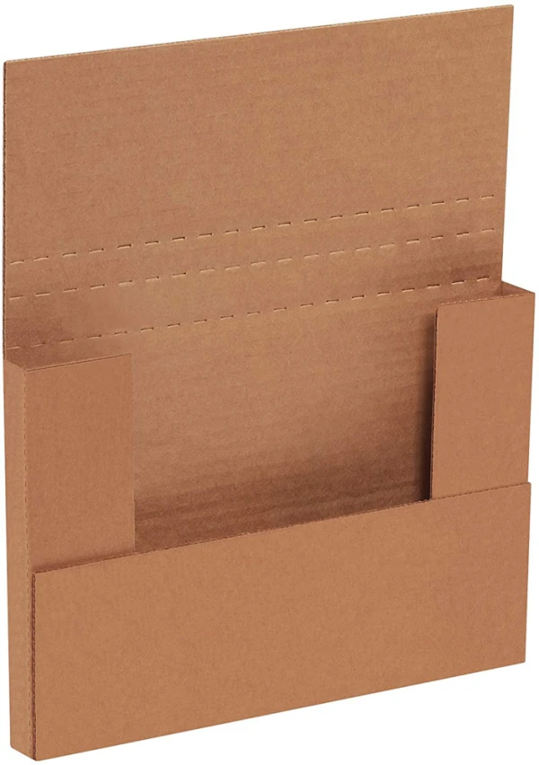 9.625x6.625x1.25 Kraft Easy-Fold Mailers