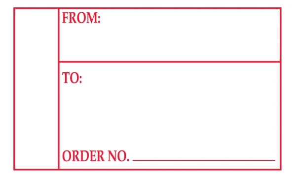 From To Order Number Address label From To Order Number Address label