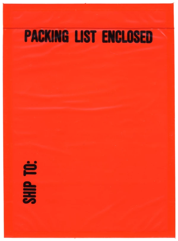 SHIP TO Packing list Envelope Full Face 4x6 Back Loading