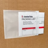 Close up of 4.5 x 6 Packing List - Packing Envelope Plain Face Side Loading on Box