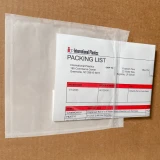 6x6 Adhesive Backed Reclosable Zipper Locking Envelope on Box with Packing List in Bag