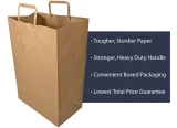 1/6 BL  Flat Handle Up Grocery Bags