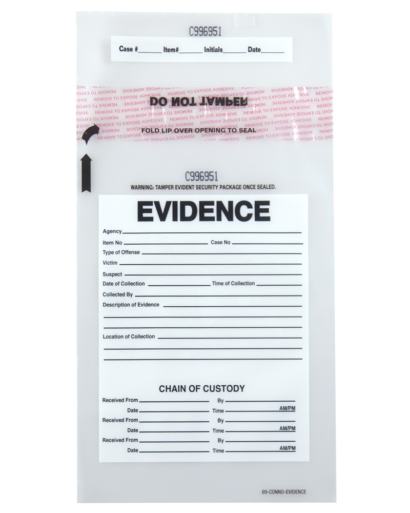 Plastic Evidence Bags 6 5 X 9 Secur Pak