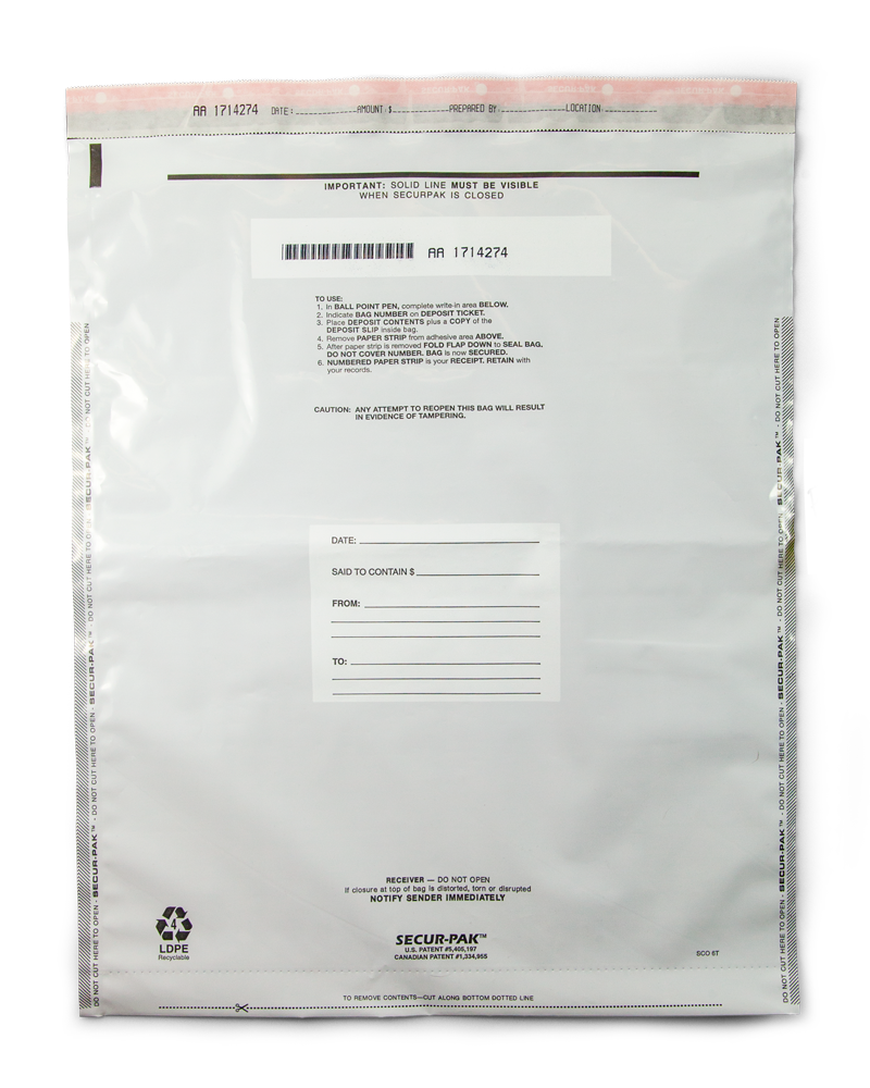 Plastic Security Bags 15 x 19 SecurPak