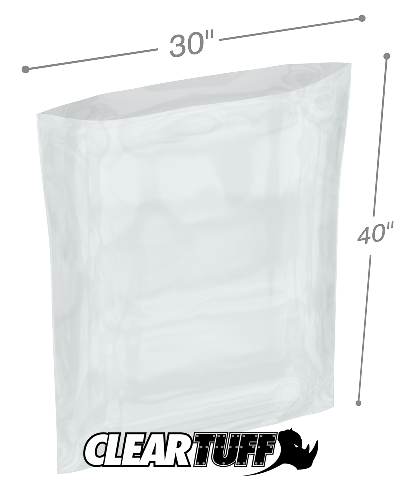 30" x 40" 1.25 Mil Poly Bags