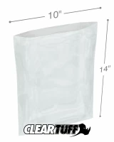Clear 10 x 14 1.25 mil Poly Bags