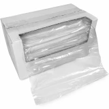 Dispenser Box of 10 x 14 0.75 mil Utility Bags with Bag Pulled out of Box