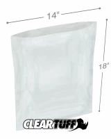 Clear 14 x 18 1.5 mil Poly Bags