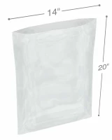 Clear 14 x 20 1.5 mil Poly Bags