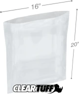 Clear 16 x 20 2 mil Poly Bags