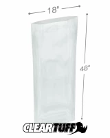 Clear 18 x 48 2 mil Poly Bags