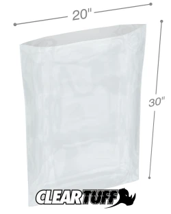 20" x 30" 1.5 Mil Flat Poly Bags