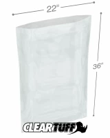 Clear 22 x 36 1.5 mil Poly Bags