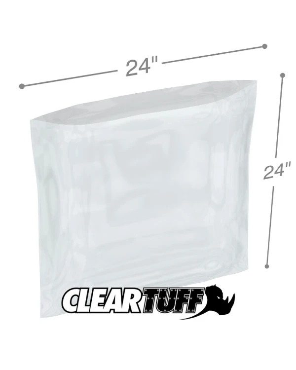 24 x 24 1.25 mil Poly Bags