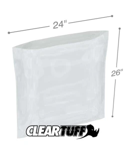 24" x 26" 1.5 Mil Flat Poly Bags
