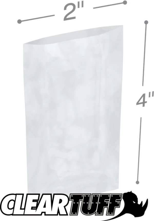 2 x 4 2 mil Poly Bags