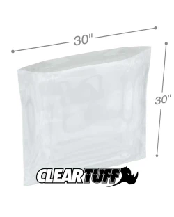 30" x 30" 1.5 Mil Flat Poly Bags