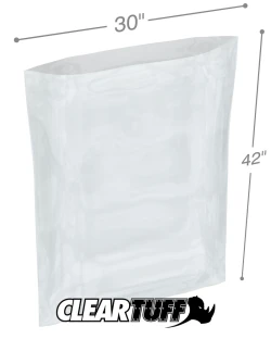 30" x 42" 1 Mil Flat Poly Bags