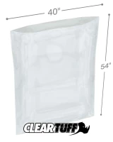 Clear 40 x 54 1.5 mil Poly Bags