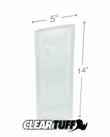 Clear 5 x 14 3 mil Poly Bags