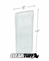 Clear 6 x 16 1.5 mil Poly Bags