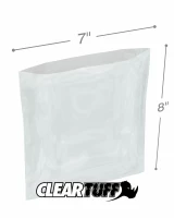 Clear 7 x 8 1.5 mil Poly Bags