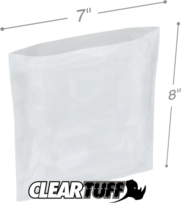 7 x 8 2 mil Poly Bags